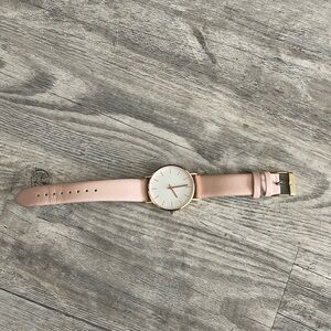 Pink Leather Watch